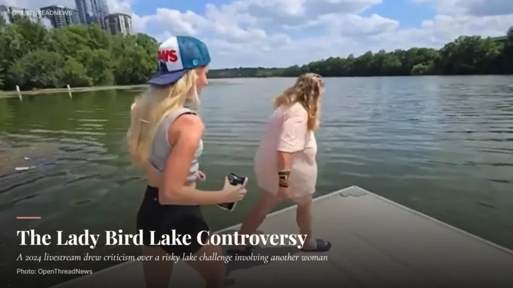 Natalie Reynolds during the 2024 Lady Bird Lake livestream controversy