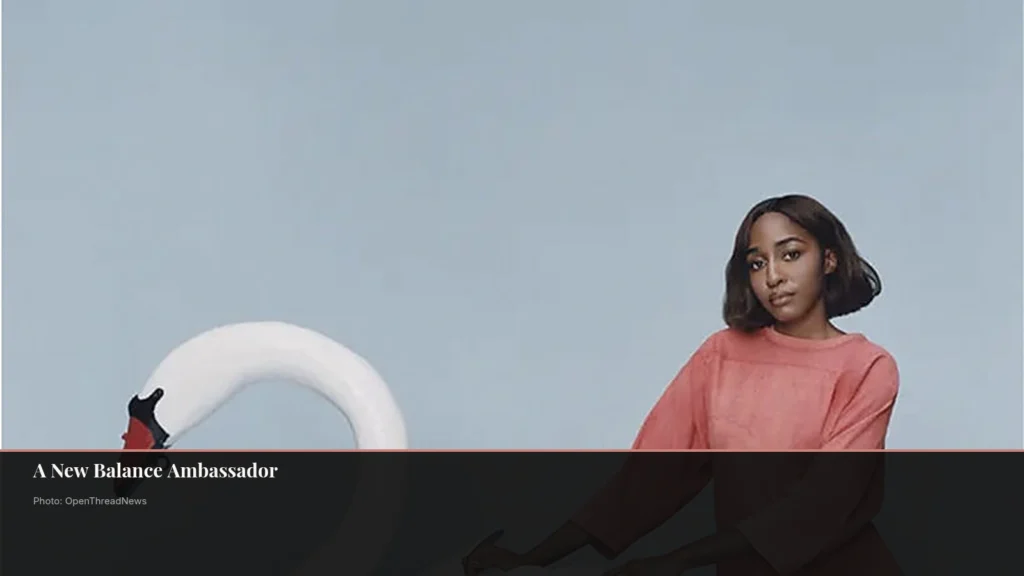 Ayo Edebiri in her New Balance ambassador campaign