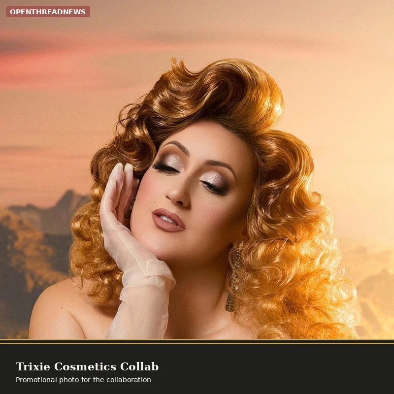Brittany Broski in the Trixie Cosmetics collaboration shoot