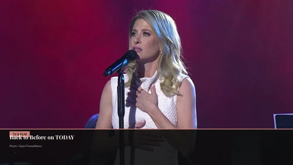 Caissie Levy performing Back to Before on the TODAY show