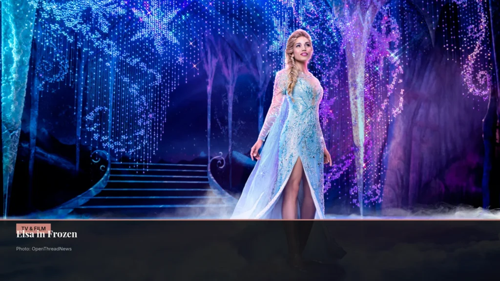 Caissie Levy as Elsa in Frozen on Broadway
