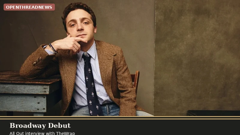 Jake Shane press photo for his Broadway debut