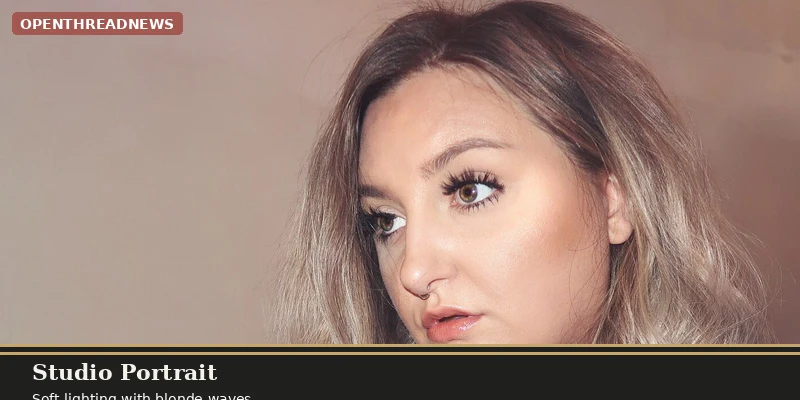 RawBeautyKristi studio portrait with blonde waves