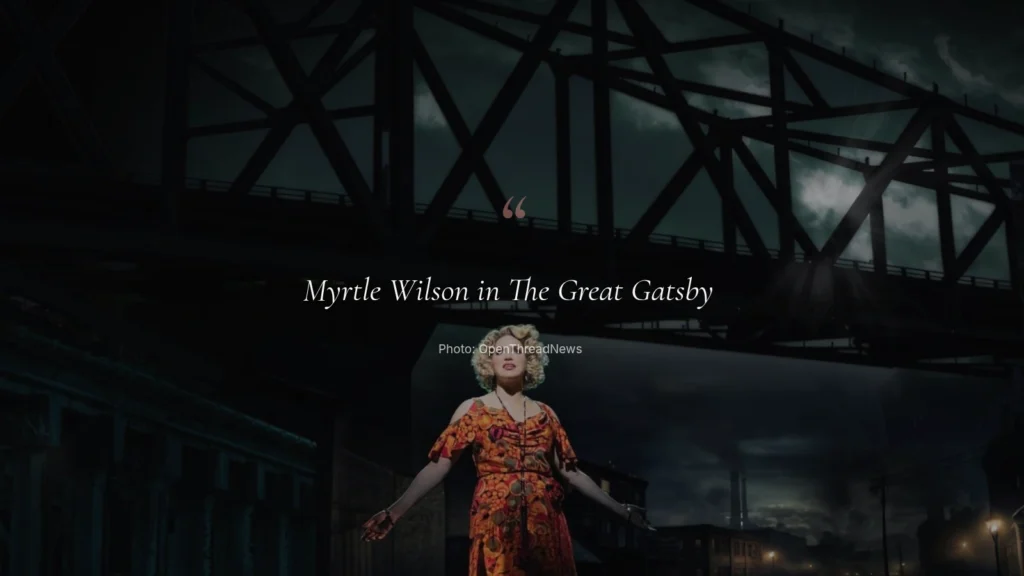 Sara Chase as Myrtle Wilson in The Great Gatsby on Broadway