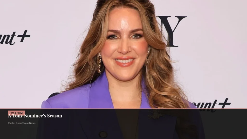 Sara Chase at the 2026 Tony Awards red carpet