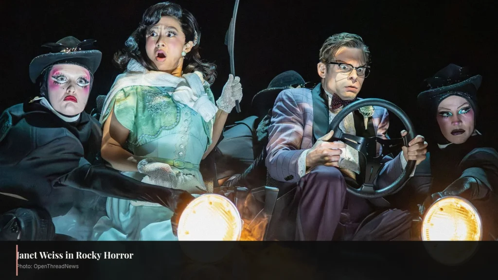 Stephanie Hsu as Janet Weiss in The Rocky Horror Show revival