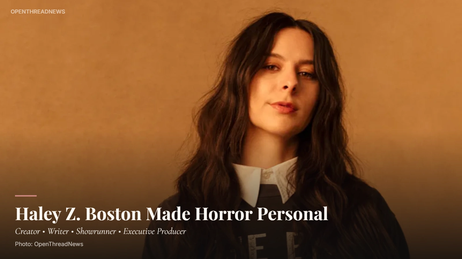 Haley Z. Boston, creator and showrunner of Something Very Bad Is Going to Happen