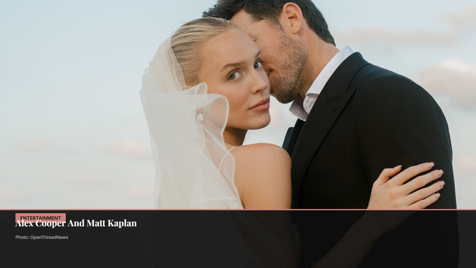 Alex Cooper and film producer Matt Kaplan following their October 2024 wedding