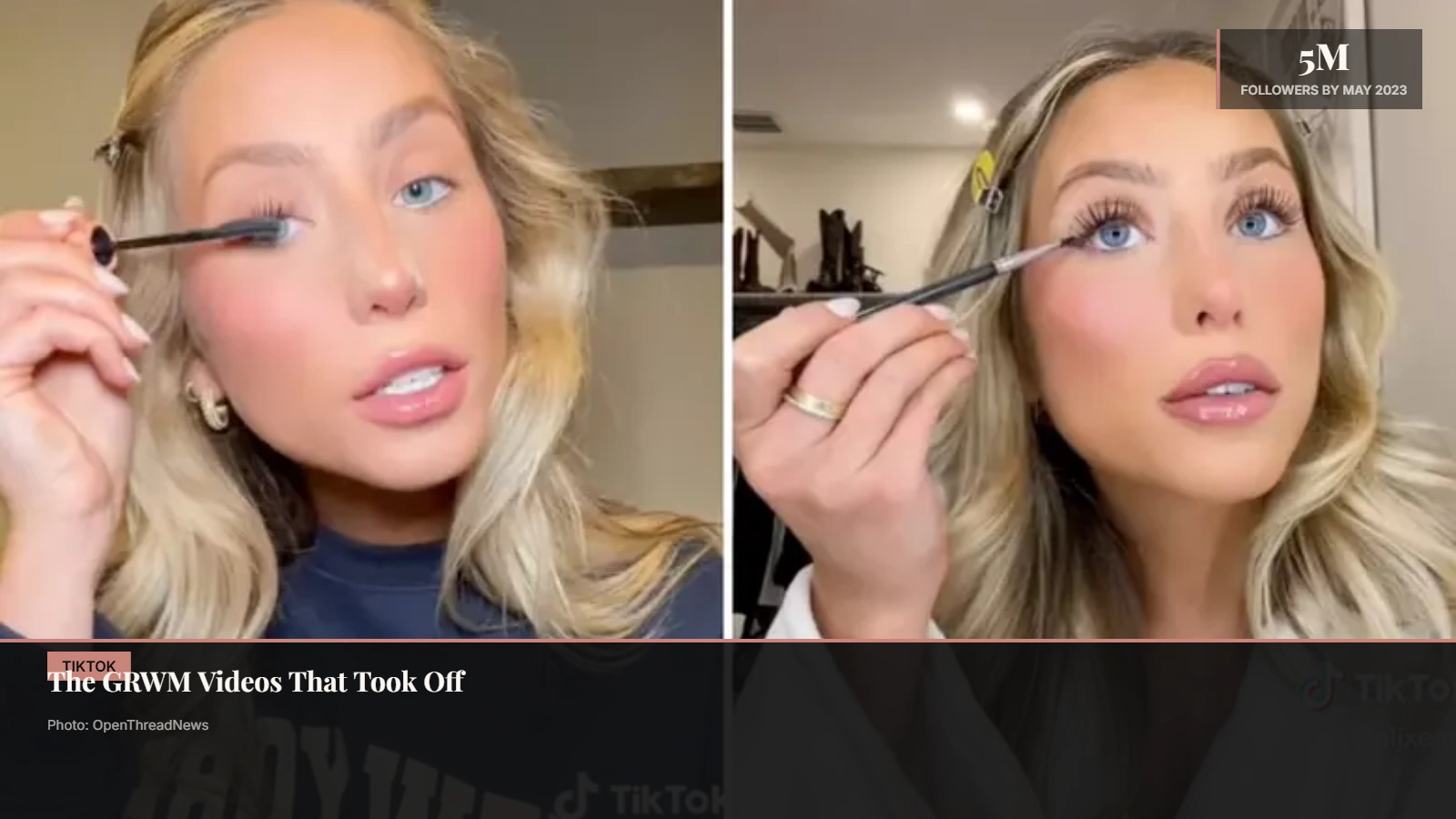 Alix Earle creating Get Ready With Me TikTok content during her 2022 breakthrough on the platform