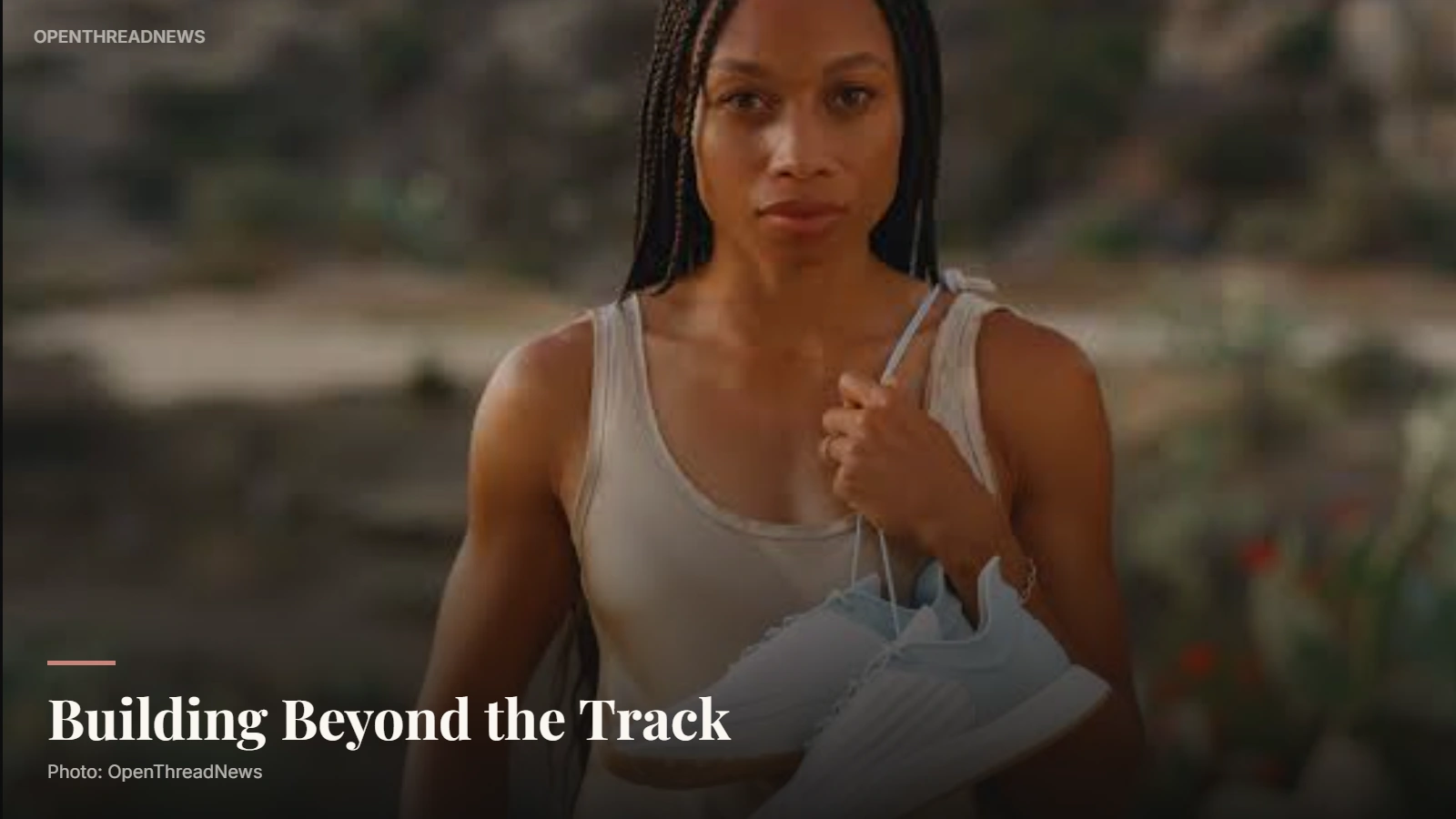 Allyson Felix as Saysh co-founder and IOC Athletes' Commission member after retiring from track
