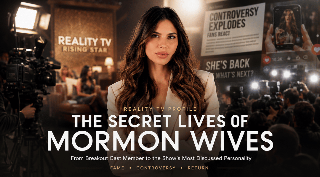 Demi Engemann featured in an entertainment editorial image about her role on The Secret Lives of Mormon Wives and her reality television journey