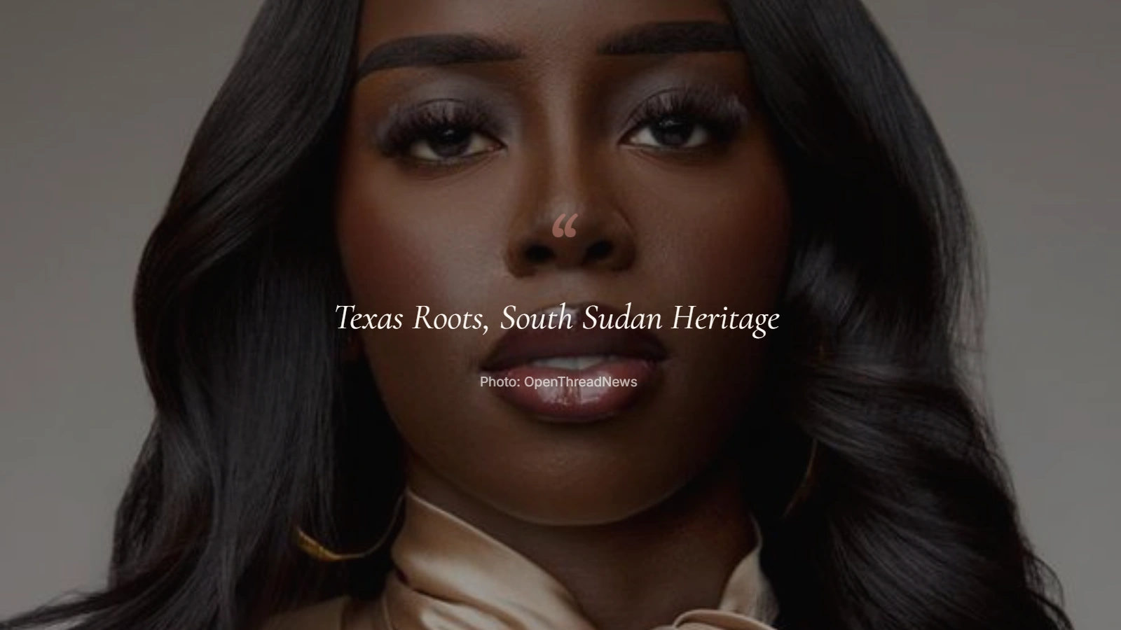 Golloria George at a public appearance reflecting her South Sudanese-American background