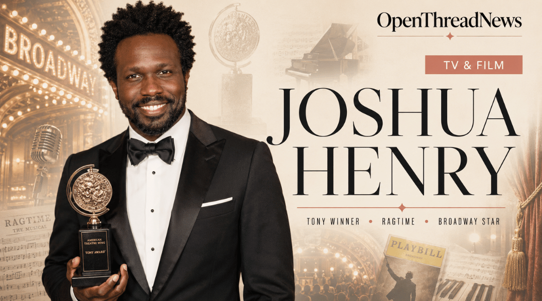 Editorial cover featuring Broadway actor Joshua Henry after winning the Tony Award for his performance as Coalhouse Walker Jr. in Ragtime.