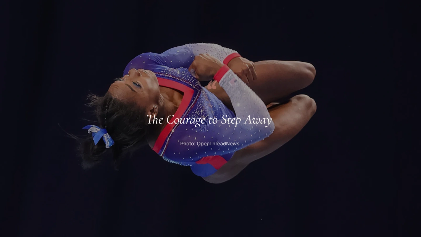Simone Biles during the Tokyo Olympics after withdrawing from events because of the twisties