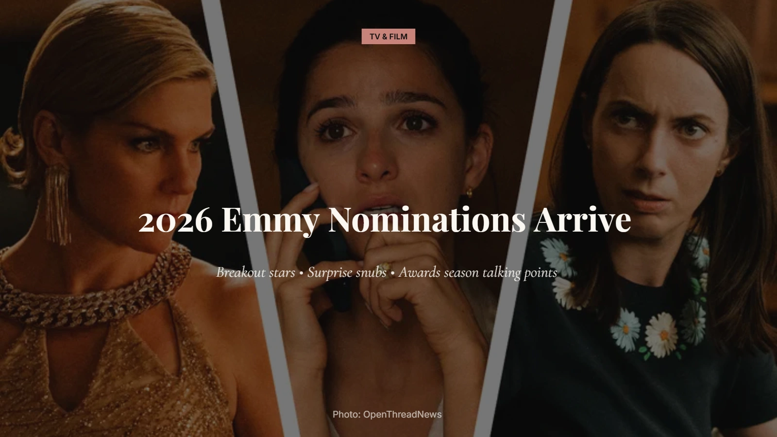 2026 Emmy Awards nominations highlighting the year's breakout performers and notable snubs