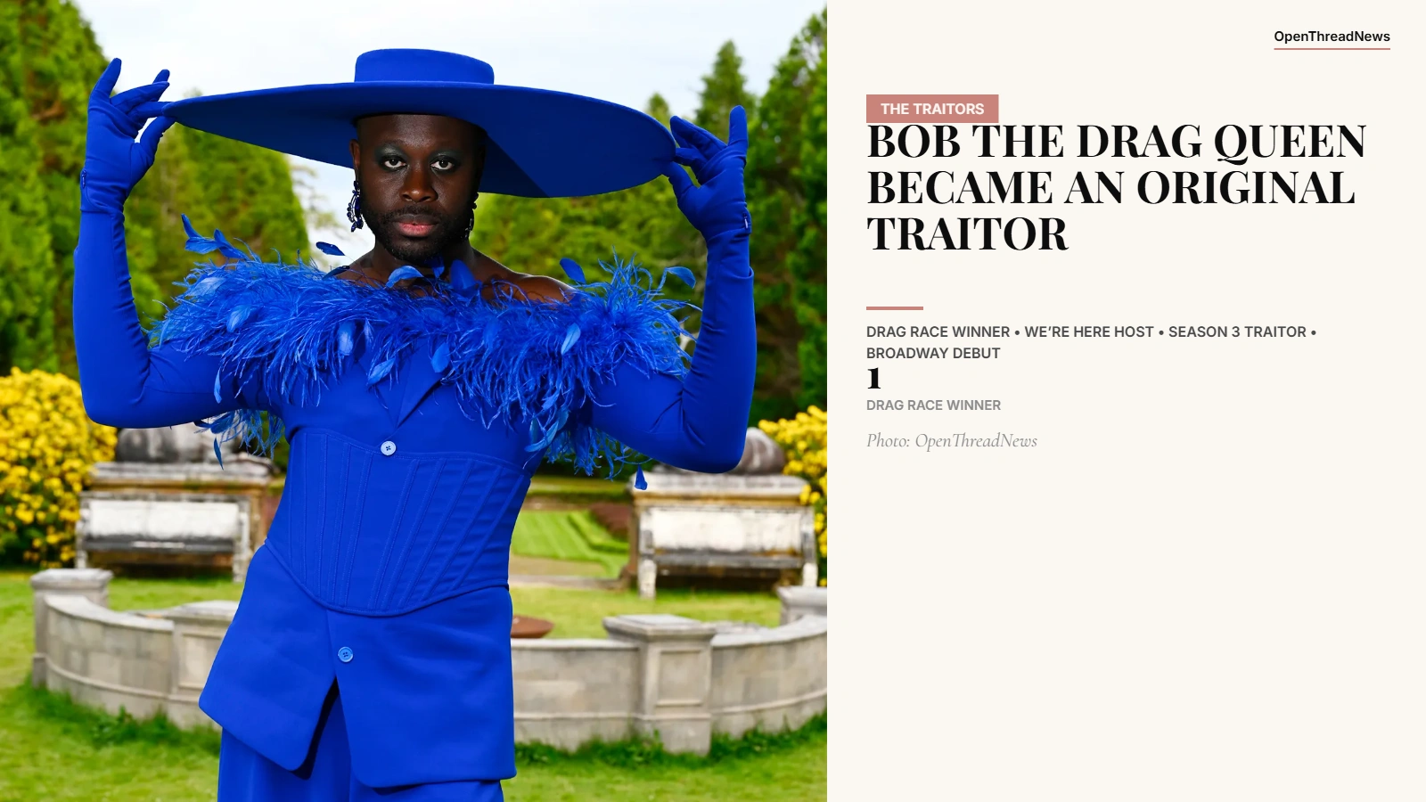 Bob the Drag Queen as an Original Traitor on The Traitors Season 3