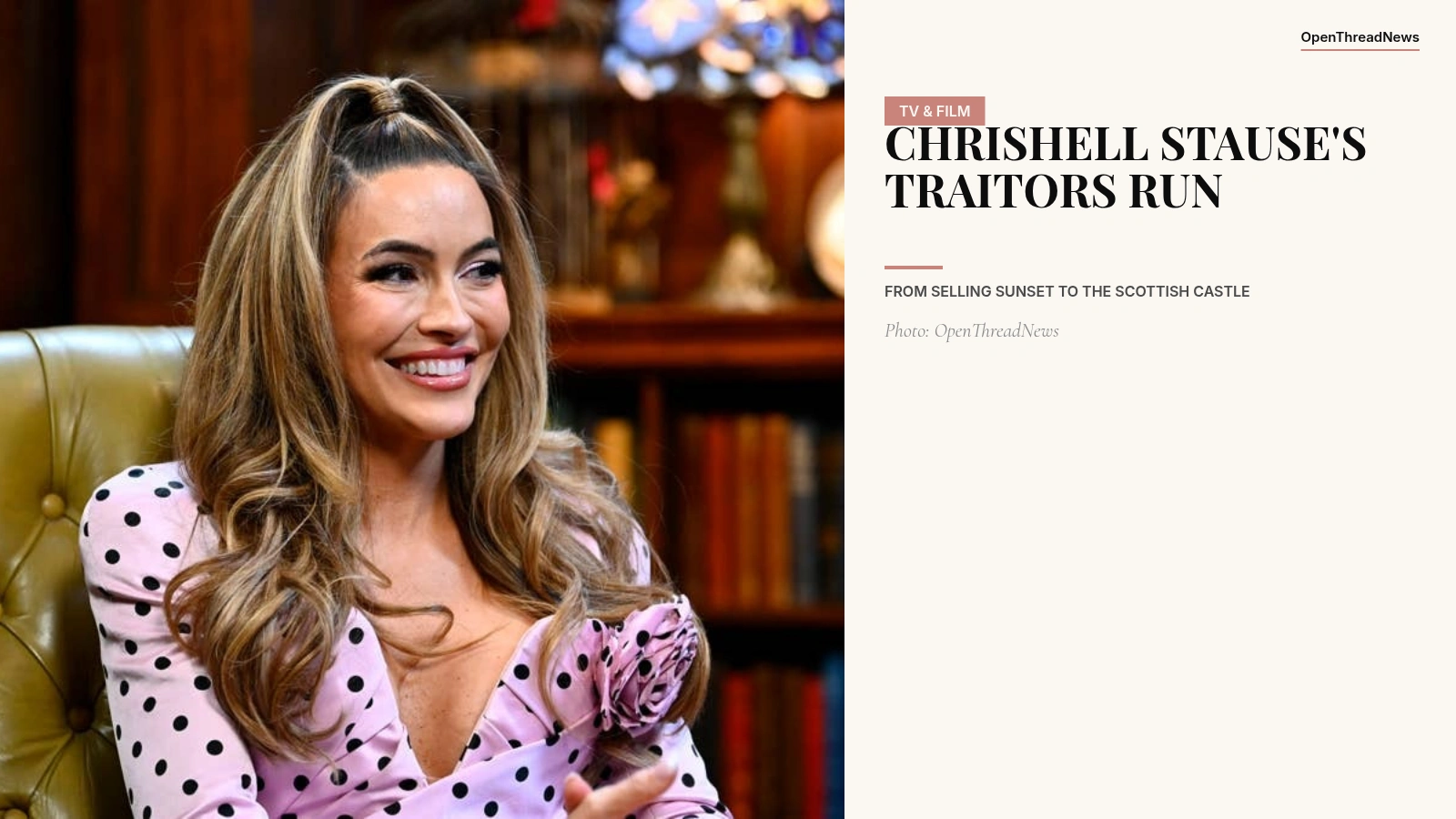 Chrishell Stause during her run on The Traitors Season 3