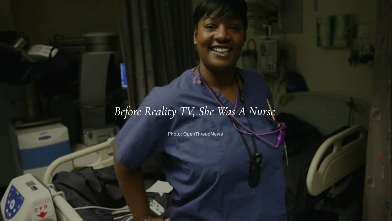 Cirie Fields before reality television, reflecting her career as an operating room nurse and clinical coordinator