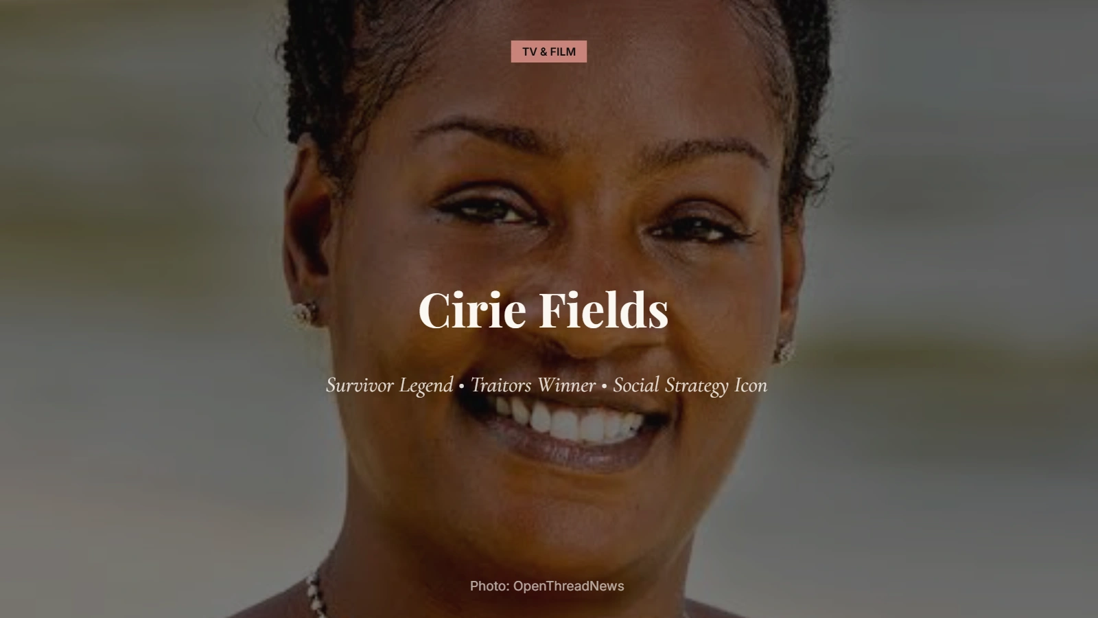 Cirie Fields, Survivor legend and The Traitors Season 1 winner, during her reality television career