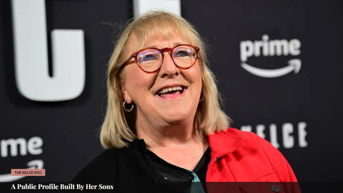 Donna Kelce at the Amazon Prime premiere for the Kelce documentary about her son Jason Kelce