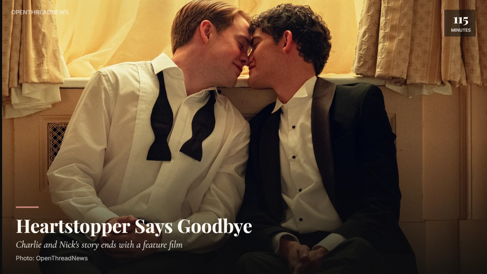 Kit Connor and Joe Locke in a promotional image for Heartstopper Forever