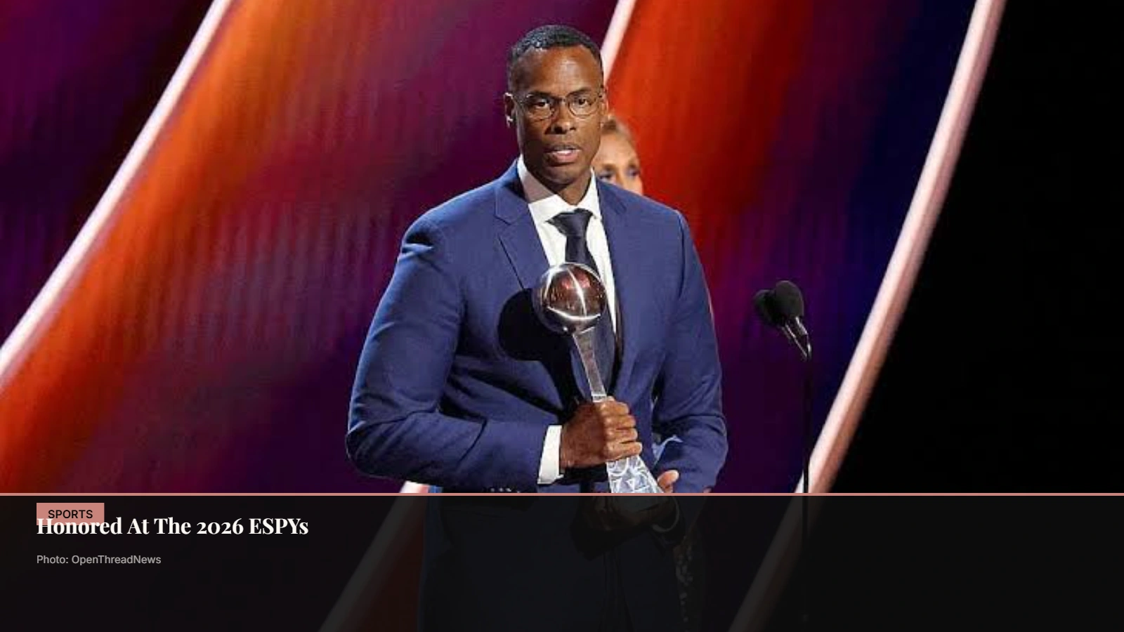 Jason Collins honored posthumously with the Arthur Ashe Award for Courage at the 2026 ESPYs
