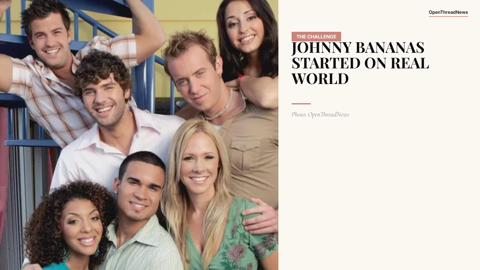 Johnny Bananas during his time on The Real World: Key West