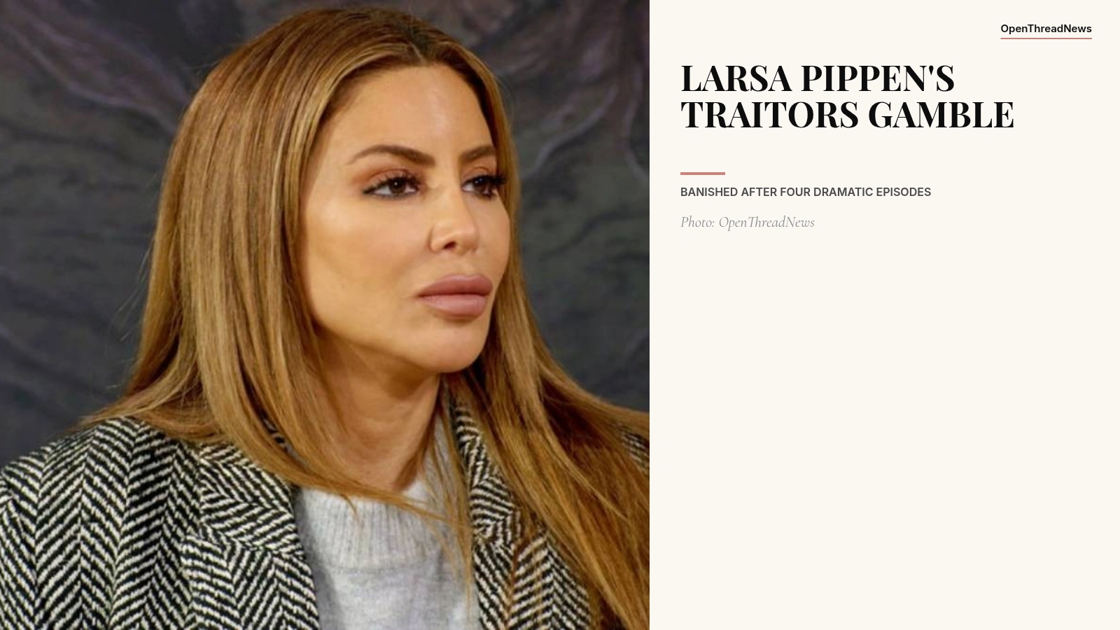Larsa Pippen during her appearance on The Traitors Season 2