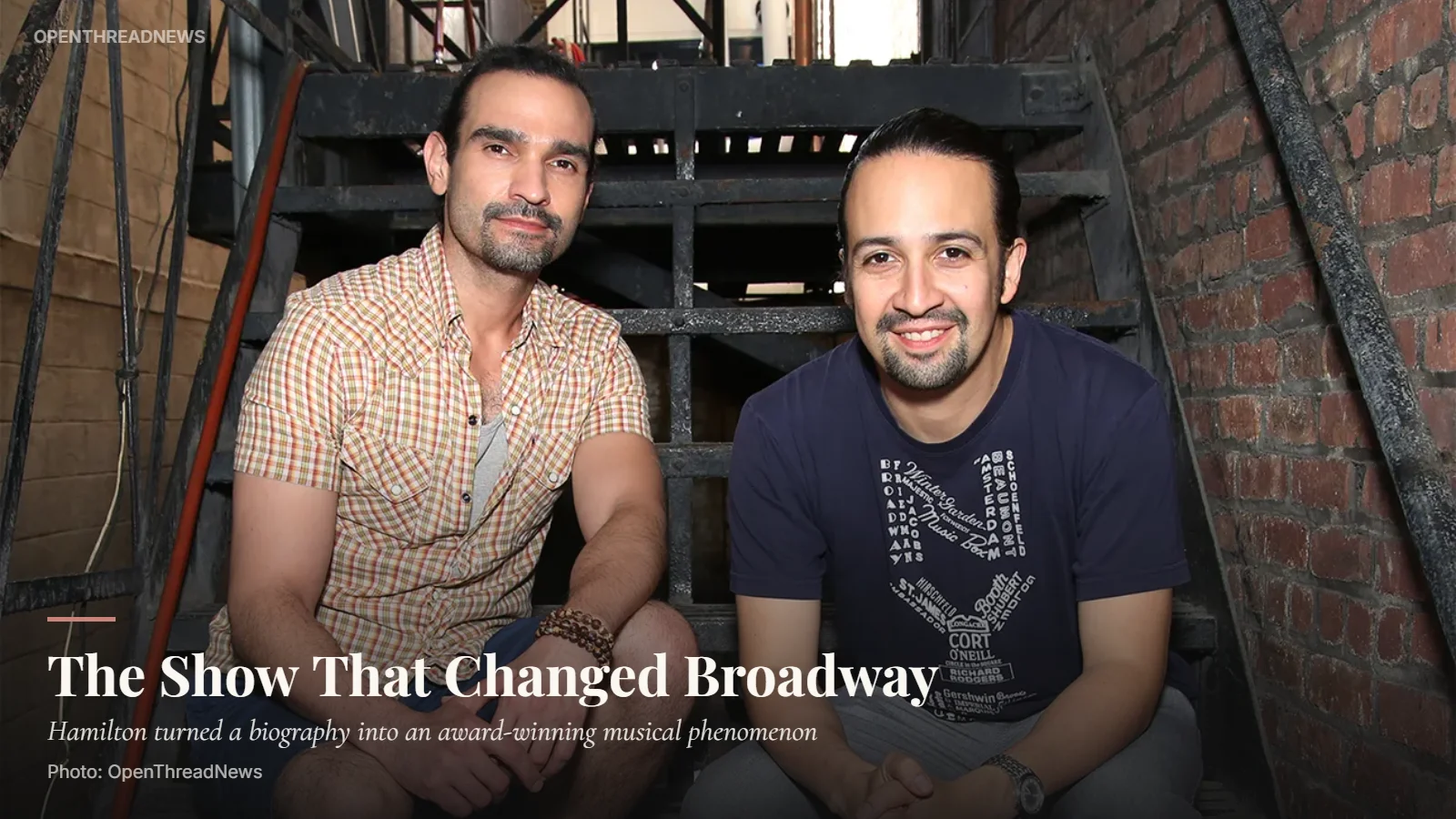 Lin-Manuel Miranda during the success of Hamilton on Broadway