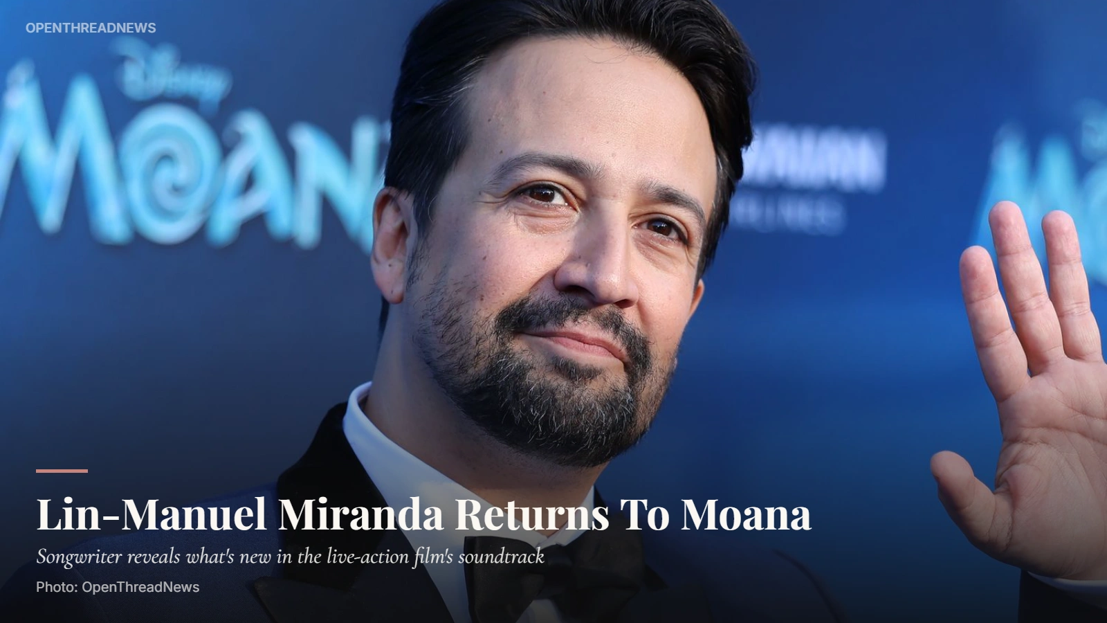 Lin-Manuel Miranda speaking about the new songs for Disney's live-action Moana adaptation