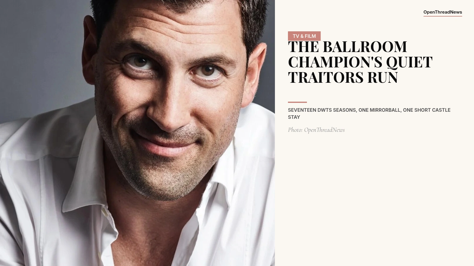 Maks Chmerkovskiy during his Season 2 run on The Traitors