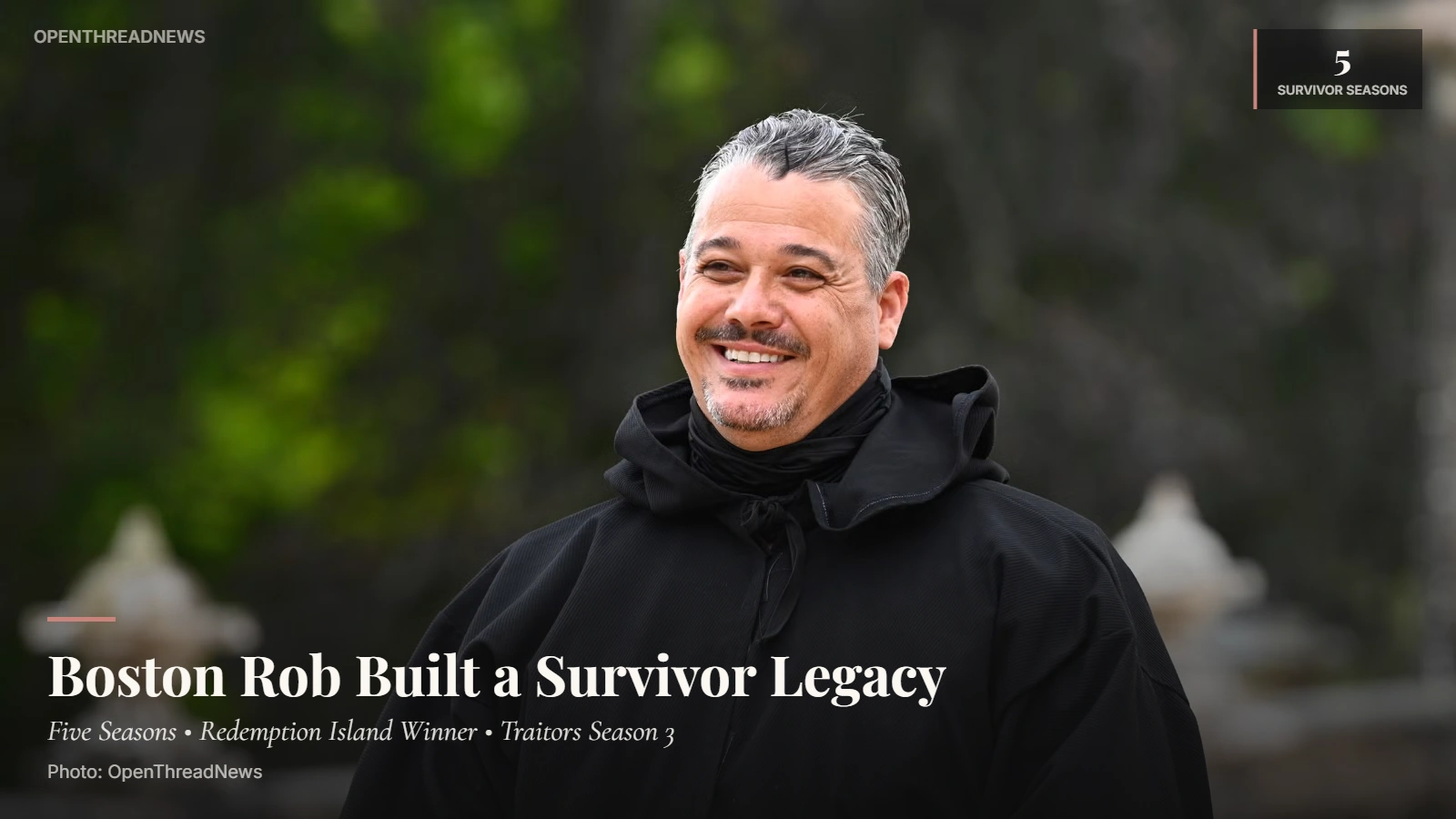 Rob Mariano, known as Boston Rob, during his Survivor career