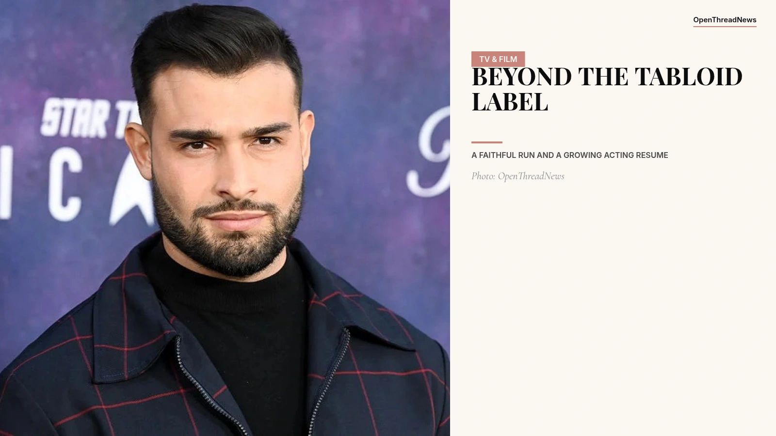 Sam Asghari, actor and Faithful on The Traitors season 3
