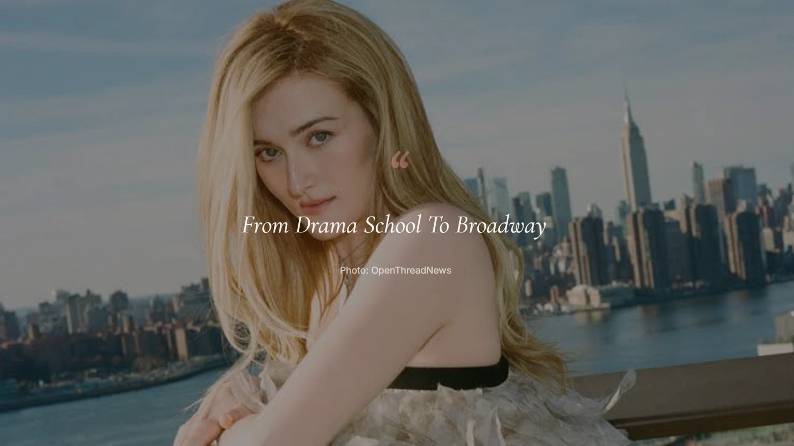 Sarah Pidgeon during her early acting career spanning The Wilds and Broadway's Stereophonic