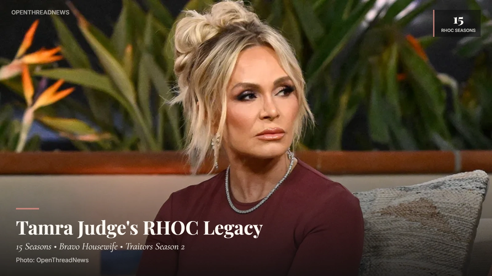 Tamra Judge, Real Housewives of Orange County star and longtime Bravo Housewife