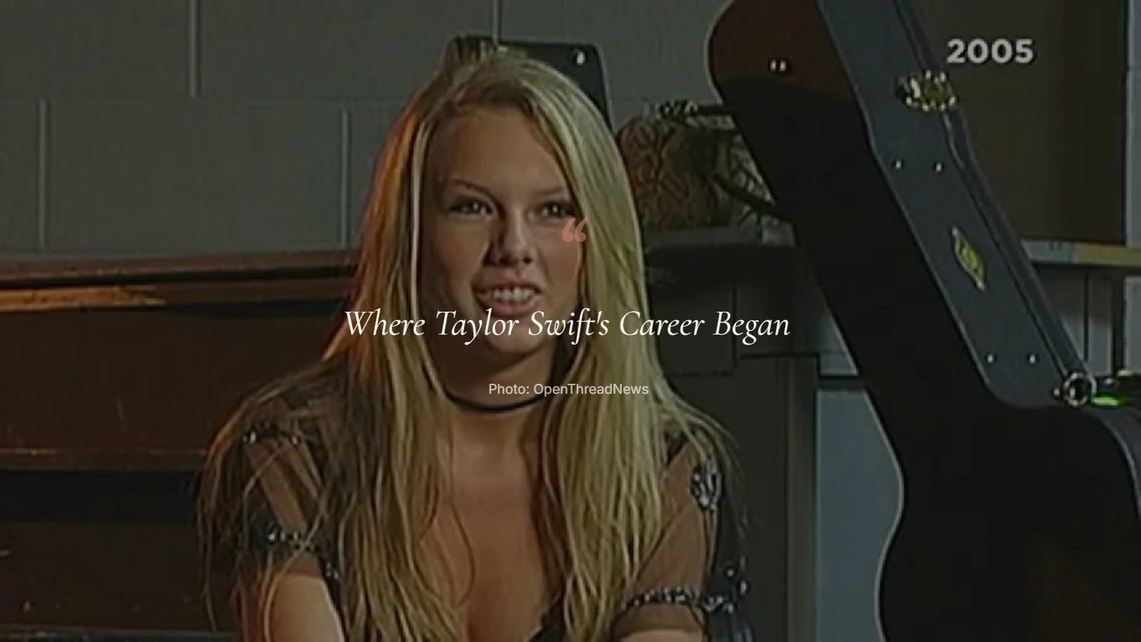 Taylor Swift during her early career after signing with Big Machine Records and releasing her debut album