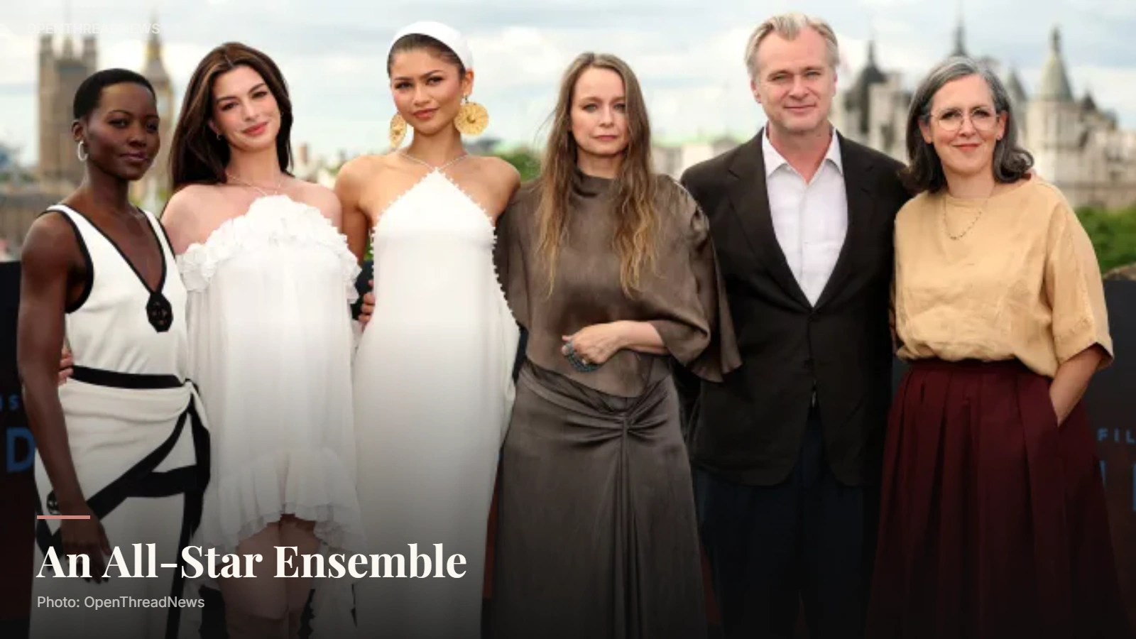 Cast members featured in promotional artwork for The Odyssey