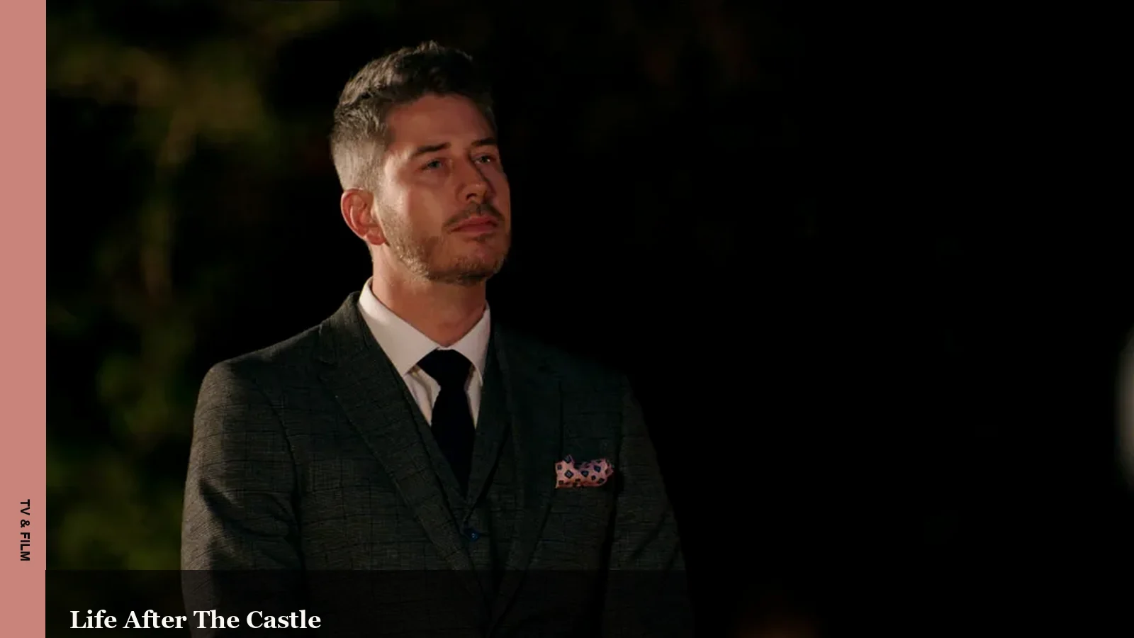 Arie Luyendyk Jr. in a formal Traitors scene after his reality TV run
