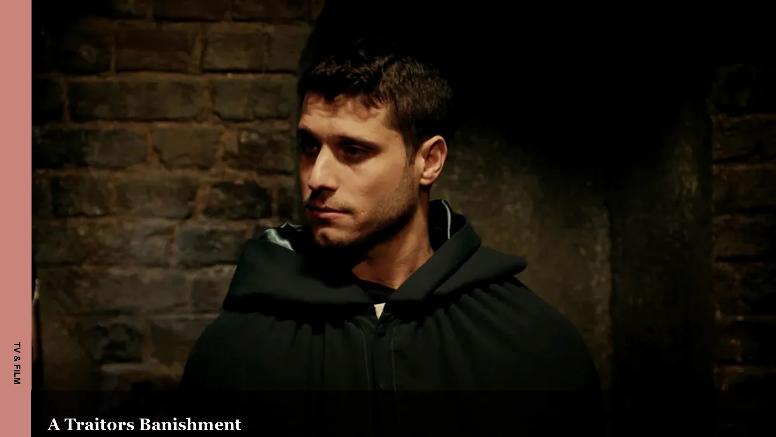 Cody Calafiore wearing a Traitors cloak during his banishment storyline