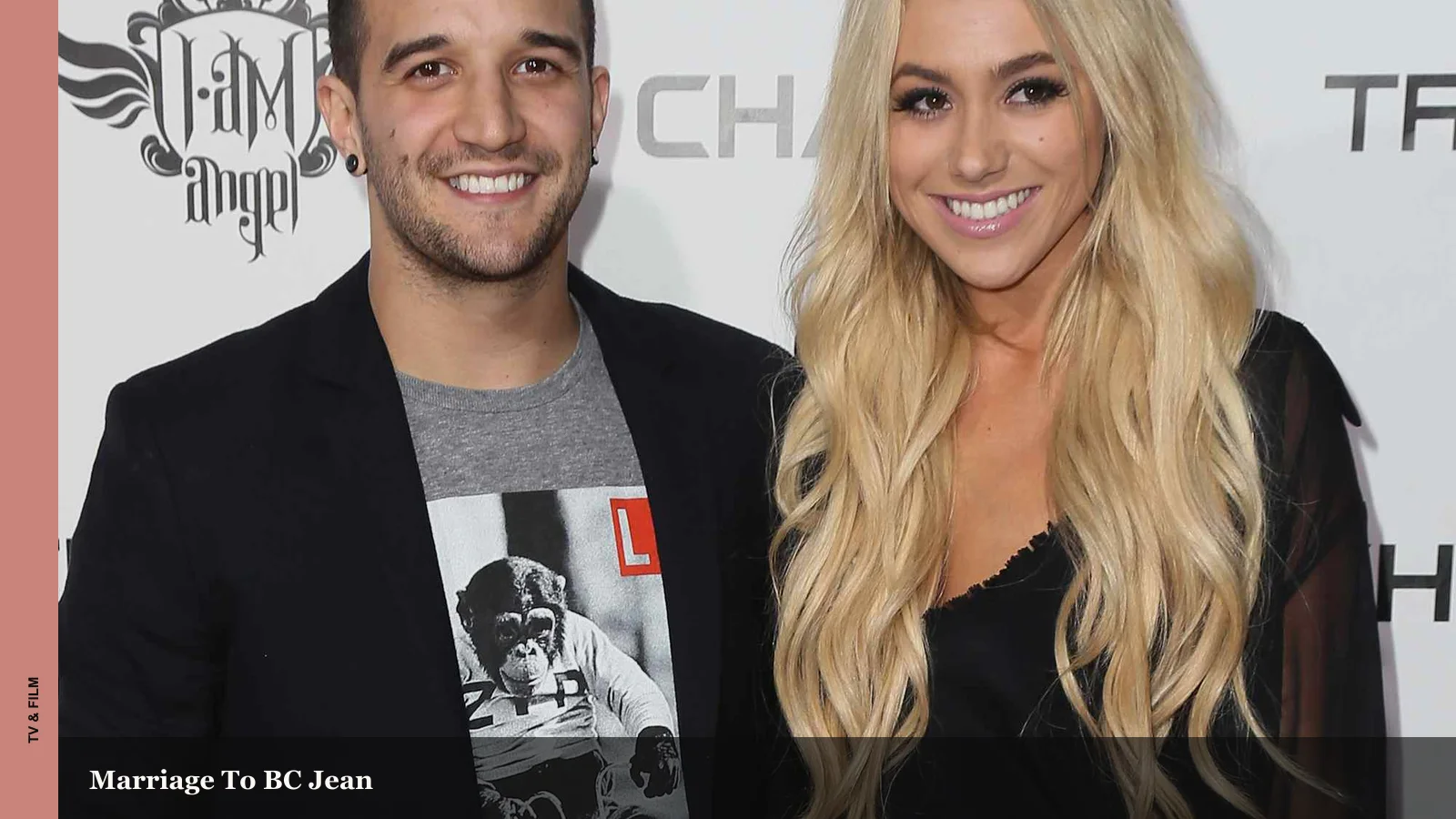 Mark Ballas with BC Jean at an entertainment event