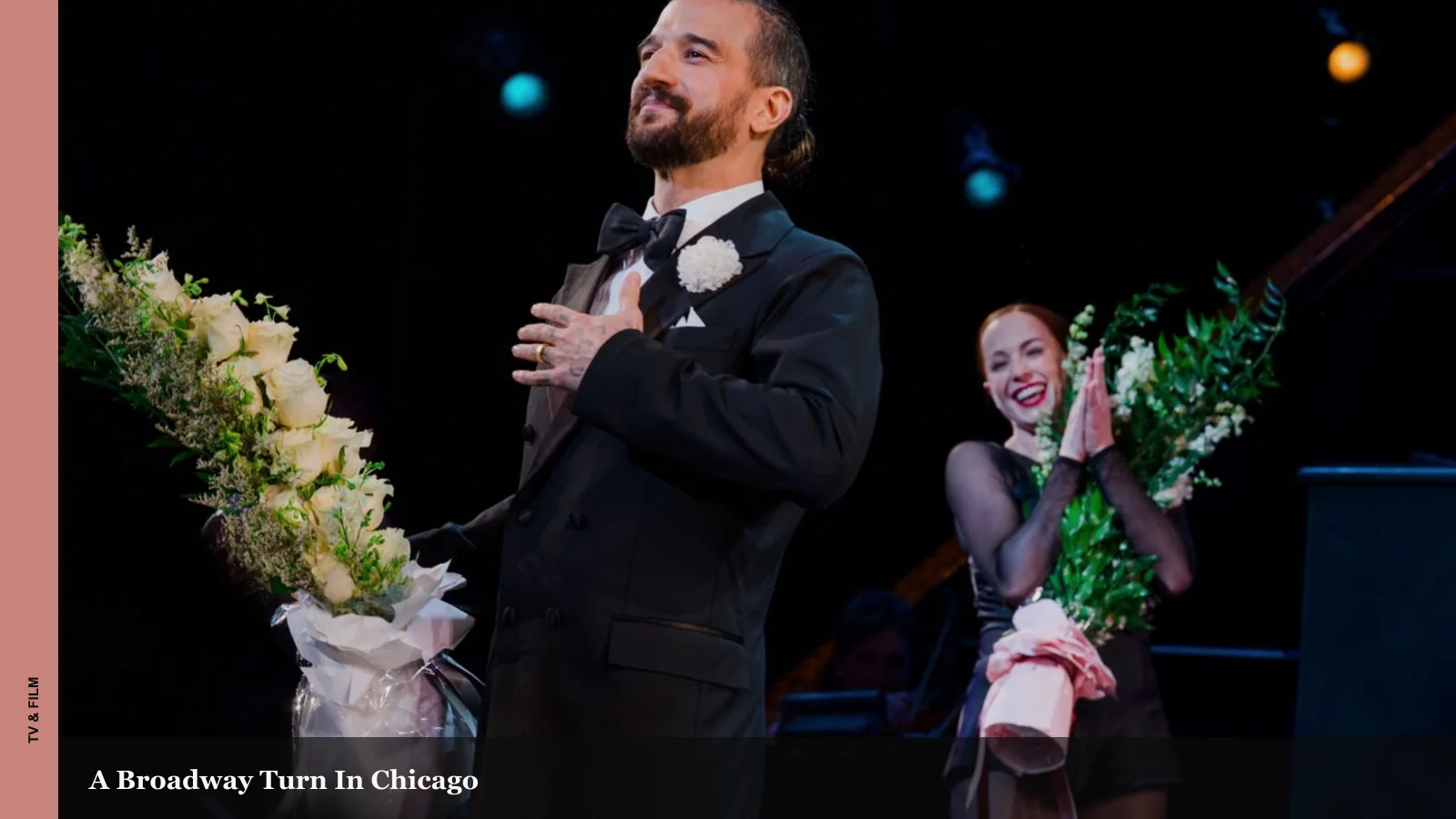 Mark Ballas onstage during his Broadway and live performance career