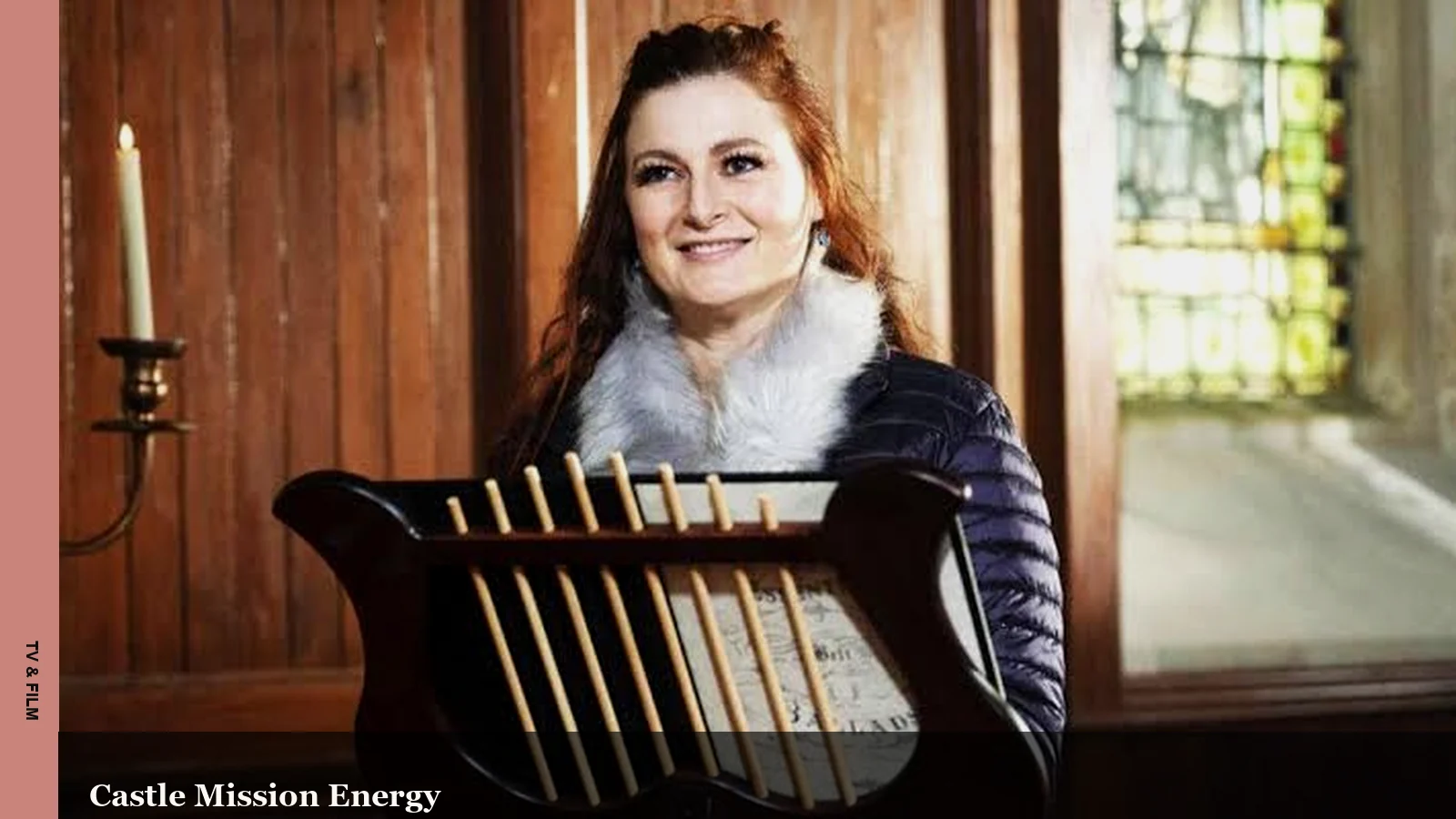 Rachel Reilly holding a mission prop during The Traitors