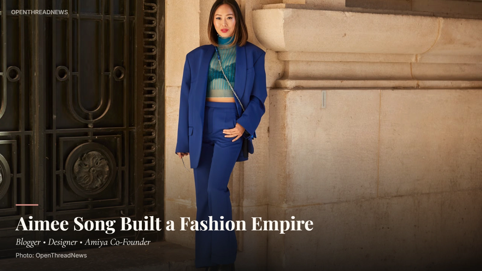 Aimee Song, Song of Style founder and Amiya co-founder in fashion