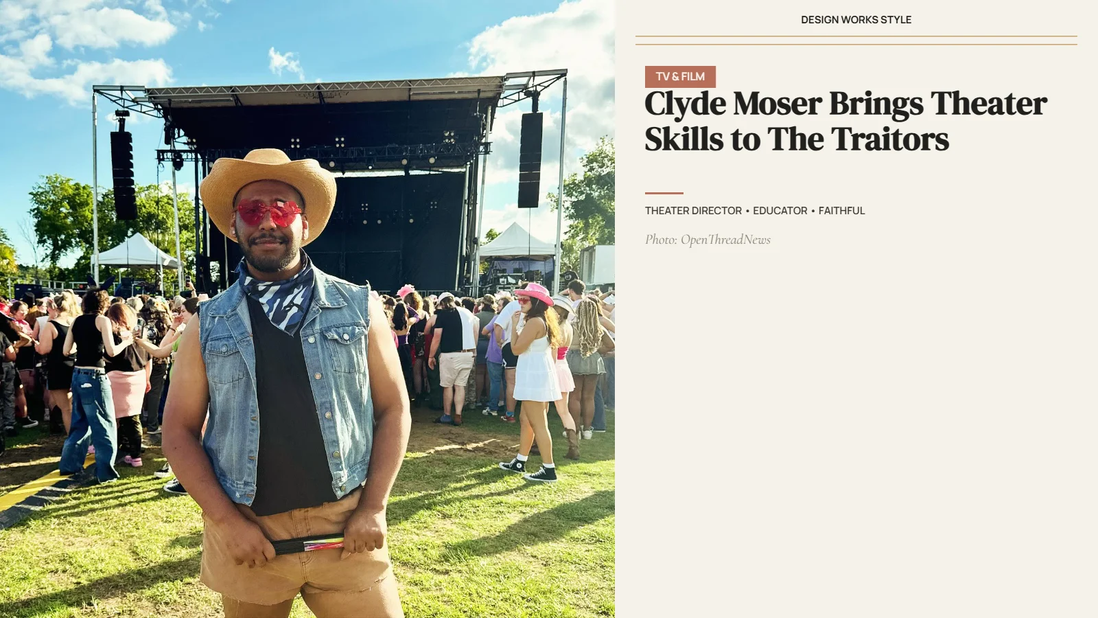 Clyde Moser, theater director and The Traitors: New Blood contestant