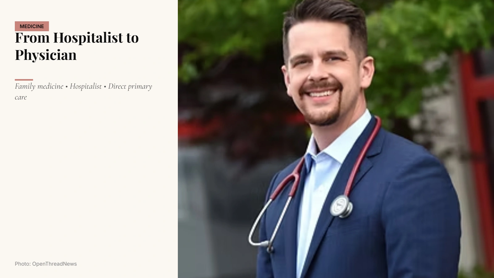 Jay Vinnedge, family medicine physician and hospitalist practicing in Oklahoma