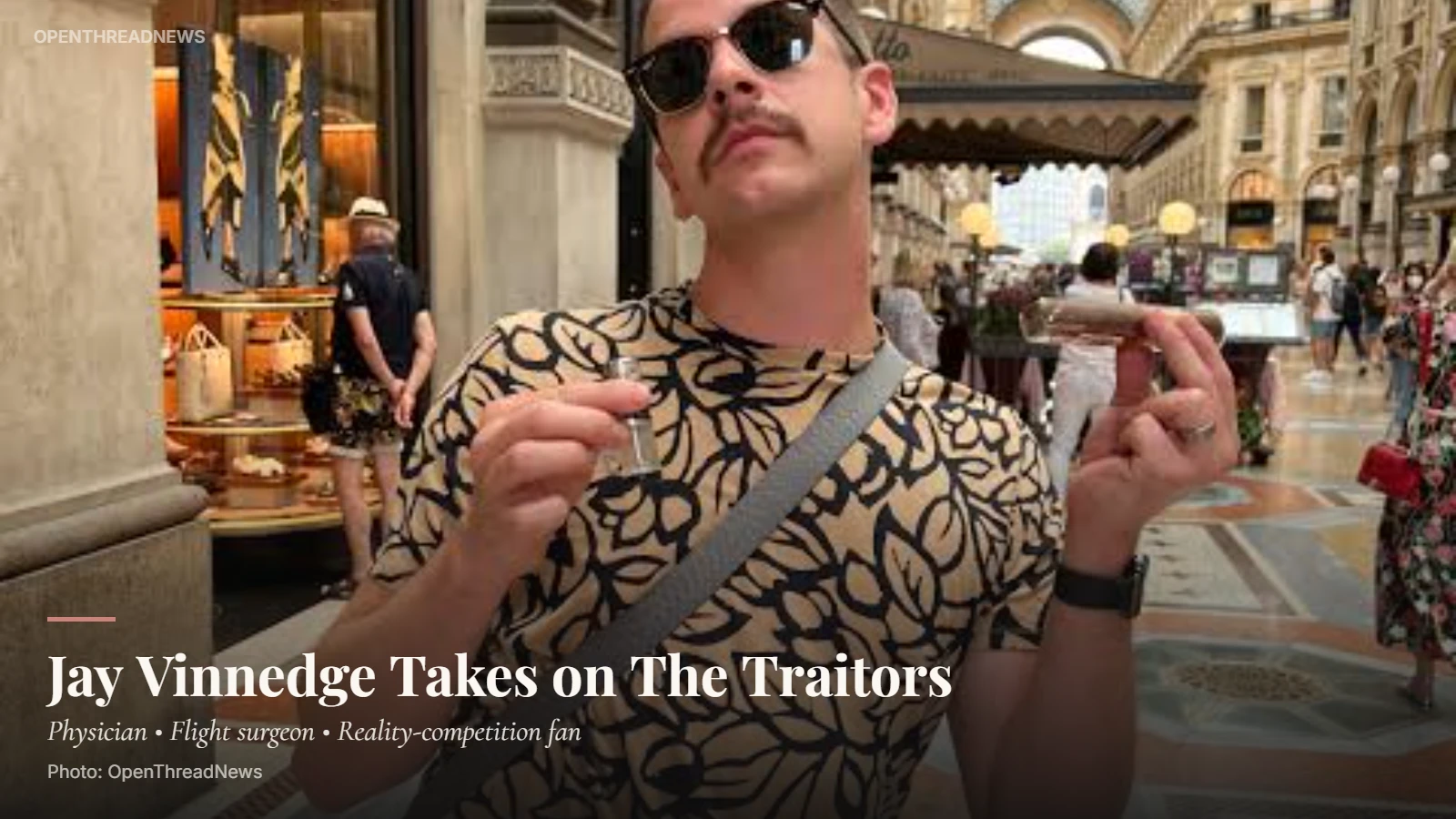 Jay Vinnedge competing on The Traitors: New Blood as a civilian contestant