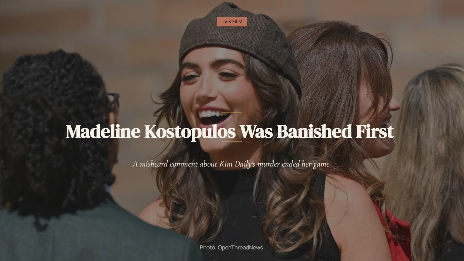 Madeline Kostopulos at the first Round Table on The Traitors: New Blood