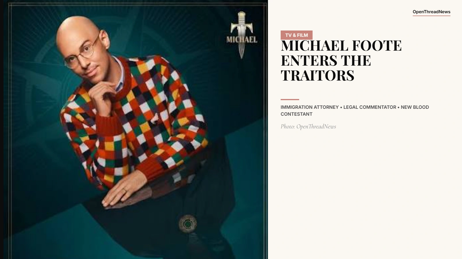 Michael Foote, New York immigration attorney and The Traitors: New Blood contestant