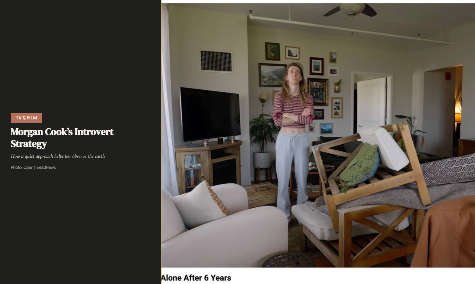 Morgan Cook discussing her introversion and observational strategy on The Traitors: New Blood