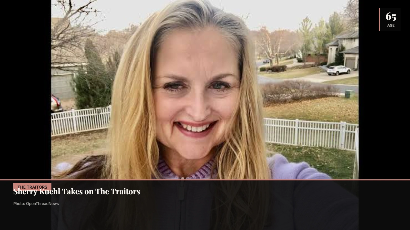 Sherry Kuehl, writer and contestant on The Traitors: New Blood